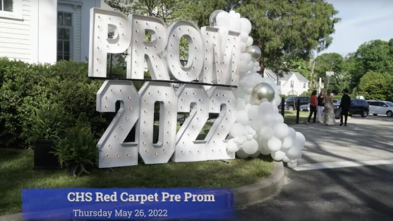Image of Pre Prom 2022 Structure on Cohasset Common